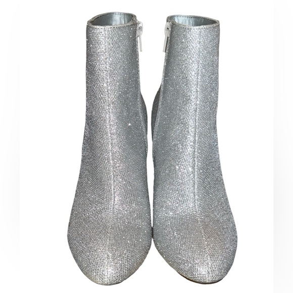 Madden Girl Silver Sparkle Boots - Picture 2 of 5